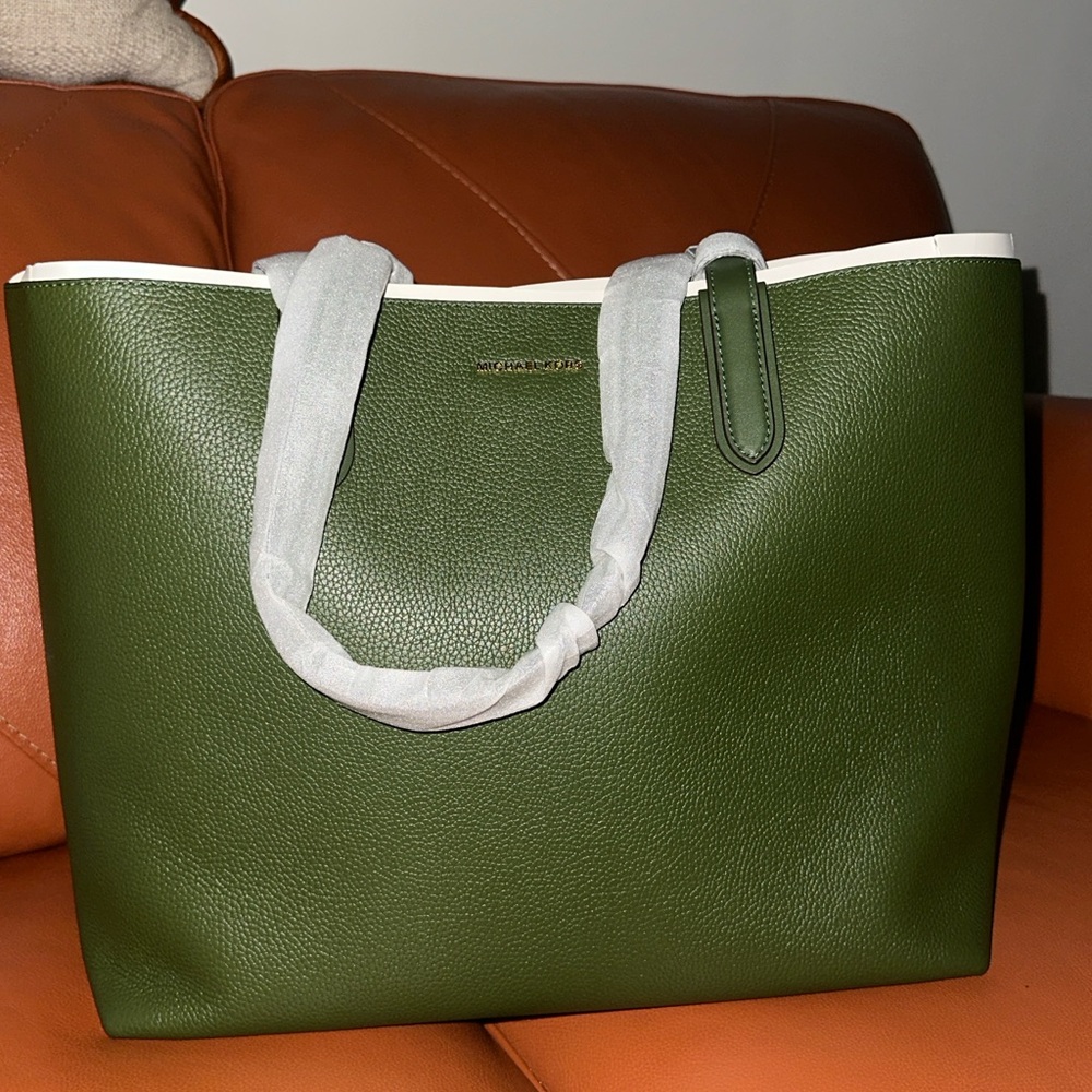 Michael Kors Olive Green Tote Bag